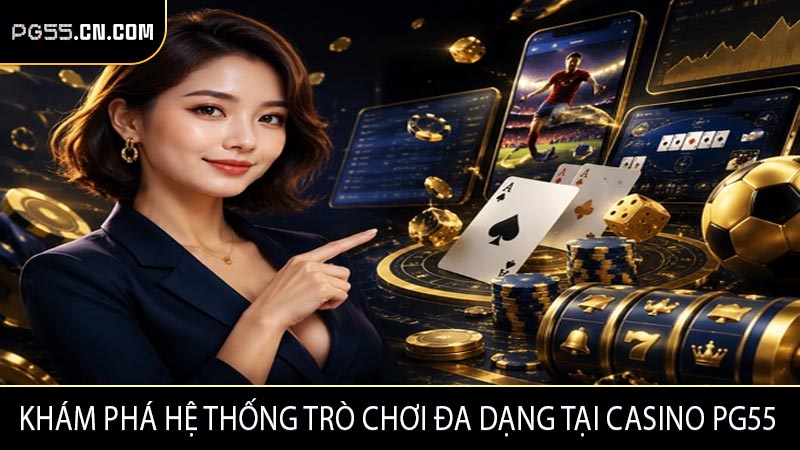 Khám phá hệ thống trò chơi đa dạng tại Casino PG55